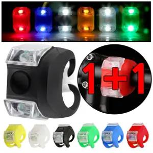 (자전거 실리콘안전등 D타입 CR2032 -2P) 자전거 안전등 led 라이트 후미등 후레쉬 전조등