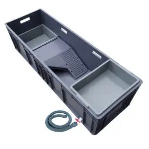 대형 거북이 어항 놀이터 수조 사육상자 파충류 중형