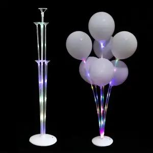 LED 풍선 다발 꽂이 화이트 컵스틱 파티 장식 용품 생일 막대 셀프 데코 이벤트 아트 재료 소품 행사 오픈