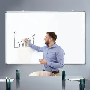 문교 화이트보드 대형 1800_1200 학원용 보드판/자석/마그네틱/보드/칠판/화이트/스탠드/이동식/유아