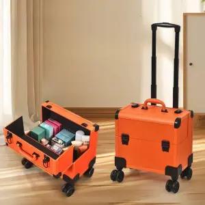 리치힐 전문가 메이크업박스 현장가방 트롤리 바퀴달린 뷰티 수납 상자 출장 이동식