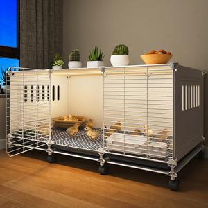 병아리집 실내 닭장 이동식 반려동물 노란색 조립 암호화 메추라기 받침대 가정용 50