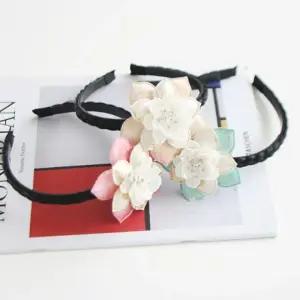 배씨 헤어밴드-3color 단아 유아동 헤어 악세사리 벤드 이레보우 명절 한복 머리띠