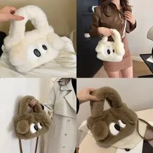 아이퍼동글투웨이백 겨울가방 크로스 토트 털 미니 미니가방 털가방 강아지가방 투웨이백