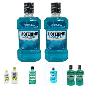 리스테린 마우스 워시 쿨민트 750ml 2개/액상 가글 구강 청결제 관리 냄새 덴탈 세정제 가글액 케어 입냄새