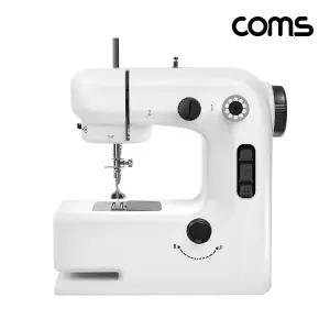 Coms 가정용 소형 미싱기/자동바느질기 소형재봉기 미니재봉기 간편수선 비상용재봉틀 여행용재봉틀