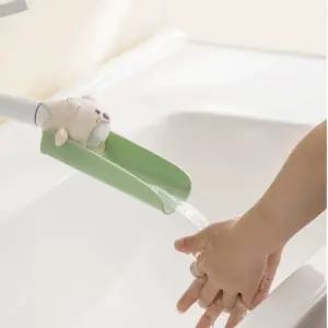 수도꼭지연장 어린이 손씻기 곰돌이 수전/수도연장탭 세면대수도꼭지연장 세면대연장탭