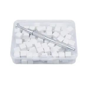 네일 그라데이션 스펀지 100p + 집게 세트 아트 촬영소품 디자인 젤 셀프 스톤피커