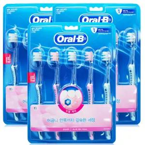 P&G 오랄비 초소형헤드 벨벳 잇몸케어 칫솔 5개입 3개