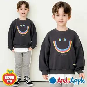 [앤디애플] 룰루랄라스마일왕기모티셔츠