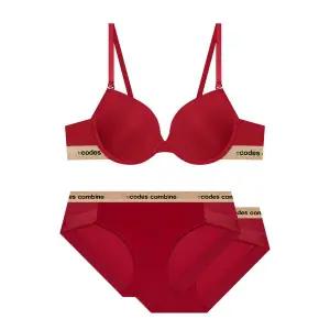 갤러리아 코데즈컴바인[여]*팬티2장 베이직 브라 햄팬티(CEWBR961RD/CEWBP961RD)