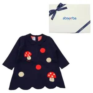 [갤러리아] (압소바출산,백일,돌,귀여운아기원피스)샴피뇽니트원피스(A27-45101)