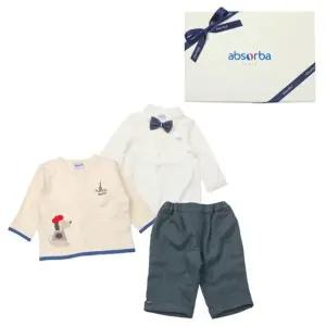 [갤러리아] (압소바출산,백일,돌,귀여운유아복,아기정장세트)콜마르니트가디건3세트(A27-21201)