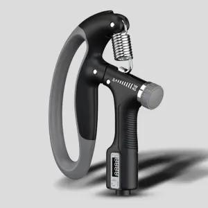 (블랙) 아워그립 강도 조절 카운트 악력기/손가락/손운동/완력기/그립/악력/운동/기구/왈력기/손운동기