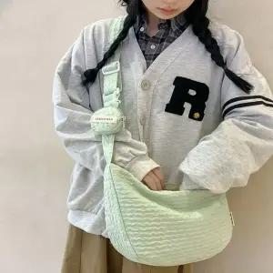 [콩심팥심]여성가방 물결 패브릭크로스백 크로스숄더백 구름가방