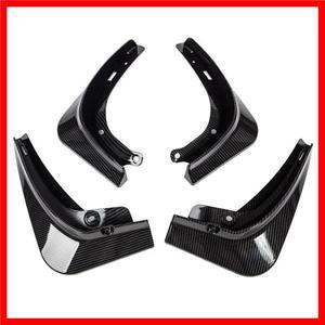Model3Y 테슬라 모델 3 머드 플랩 액세서리 머드 가드 스플래시 가드 펜더 매트 블랙 카본 파이버 ABS 2022