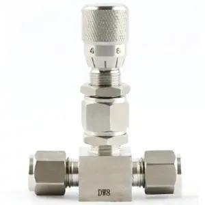 더블 포함 미터링 스텐 조절 밸브 마이크로