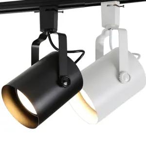 LED 원통 레일등 기구 블랙 화이트/매장/카페/거실/인테리어/학원/식당/전시/유치원/어린이집/조명/학교