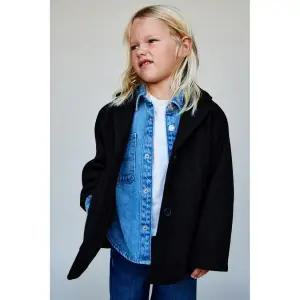 국내배송 ZARA 자라 베이비 신생아 유아 패브릭 코트 네이비 5854558401 1392476