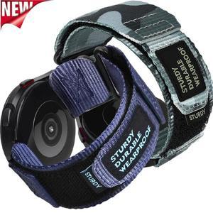 갤럭시 워치 6 5 4 40mm 밴드 클래식 47 나일론 루프 브레이슬릿 액티브 기어 S3용 22mm 전술 스포츠 스트
