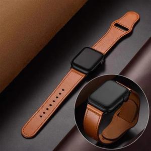 Apple 시계 밴드 용 가죽 스트랩 44mm 38mm 45 correa 팔찌 iWatch 시리즈 3 4 6 SE 7 8 ultra