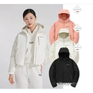 갤러리아 디스커버리 여성 베르겐 고어 윈드스토퍼 크롭 구스다운 숏패딩 D