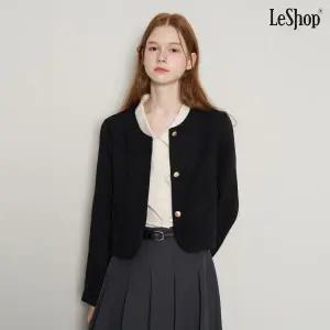 [롯데백화점]르샵/나인식스뉴욕 베이직 라운드넥 골드버튼 트위드 긴팔 자켓 (DP3JK005A)