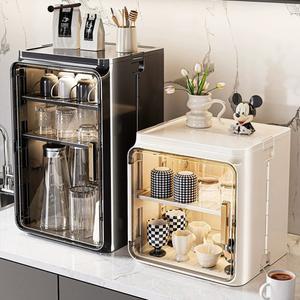 방진 컵 보관함 탁상용 찻잔 워터 컵 홀더 차 세트 보관함 커피 머그잔 배수 컵 홀더 새로운