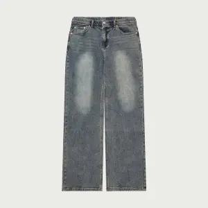 [행텐]남성 히든밴딩 백 브러쉬 와이드 데님팬츠_296(10540-055-803-10)