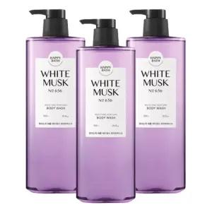 해피바스 바디워시 모이스처 퍼퓸 화이트머스크 760g 3개