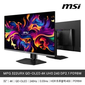 (연.말.결.산) MSI MPG 322URX QD-OLED 4K UHD 240 DP2.1 PD98 (240HZ/QD-OLED/0.03ms)