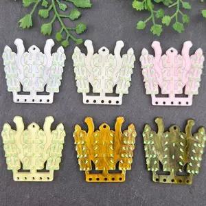 비즈톡 [PB-4-14]아크릴전통펜던트 신라금관 천마총금관 39x42mm 전통굿즈키링만들기재료