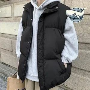 대학생 겨울 필수 아이템 남성 패딩 조끼 캐주얼패딩조끼