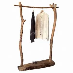 스탠드 우드 행거 이동식 나무 원목 옷장 빈티지 수납 코너 드레스룸 옷가게 나뭇가지 옷걸이