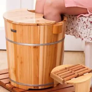 히노끼 족욕통 발 대야 원목 편백나무 족욕기 족욕