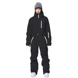 스노우엘브 여성 및 남성용 원피스 스키복 방수 절연 스노보드 재킷 스노우수트 겨울 야외
