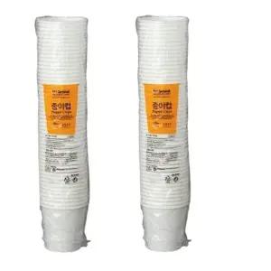 노브랜드 종이컵180ml 50개x2 총100개 탕비실 회사 학교 휴게공간 Nobrand