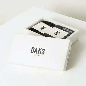 닥스핸드백 DBSS6E921 [남성장목2족] 체크 면혼방 장목양말 2족세트