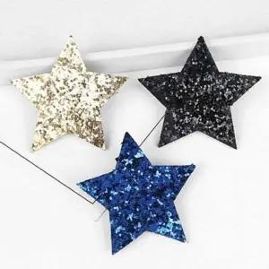 [골드스마일]패션 스팽글 데일리 반짝이 별모양 클래식 집게핀 헤