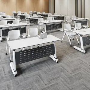 접이식 회의용 테이블 이동식 강의용 책상 사무실용 바퀴형