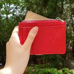 예쁜 여성 카드수납 지갑 지폐 동전 명함 빨간 케이스 머니클립