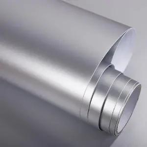 무광 은색 금속 매트 접착 시트지