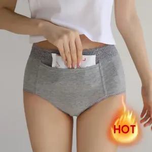 크라시앙 자체제작 여성 핫팩 주머니팬티 배를 따뜻하게 포켓 삼각 생리팬티 여자속옷