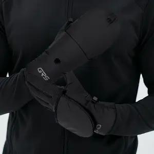 GRS 핑거쉴드 2in1 방한 장갑 벙어리 손가락 이중 보온 기능성 겨울 러닝 축구 등산 스마트 터치 장갑