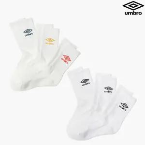 [엄브로] 올파일 에센셜 3PACK 크루 삭스 UQ323CSC90