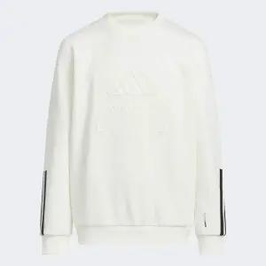 [아디다스키즈 충청점 ] KB5097 겨울 신상 맨투맨 화이트 흰색 선물  JK WARM FL CREW 130 140 150 160 HCK