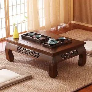 일본식 다다미 티테이블 디저트상 한옥 다과상 찻상 미니 다용도 밀른 다기