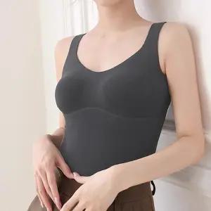 웜 기모 나시 일체형 브라 나시탑