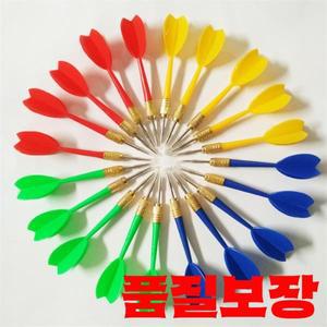 8pcs 멀티 컬러 플라스틱 다트 바늘 풍선 일반 비행 표준 스틸 팁 무작위 색상
