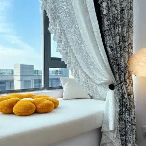 유럽풍 자수 커튼 거실 속커튼 침실 차르르 쉬폰 레이스